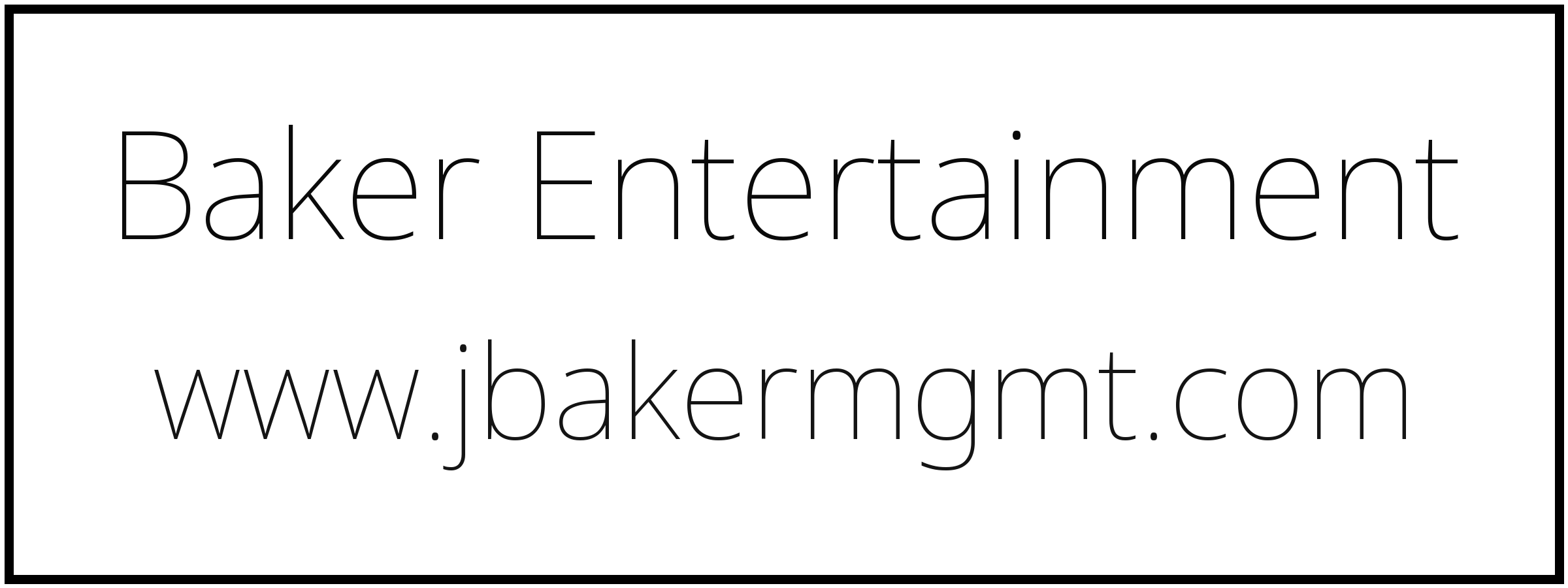 Baker Entertainment logo